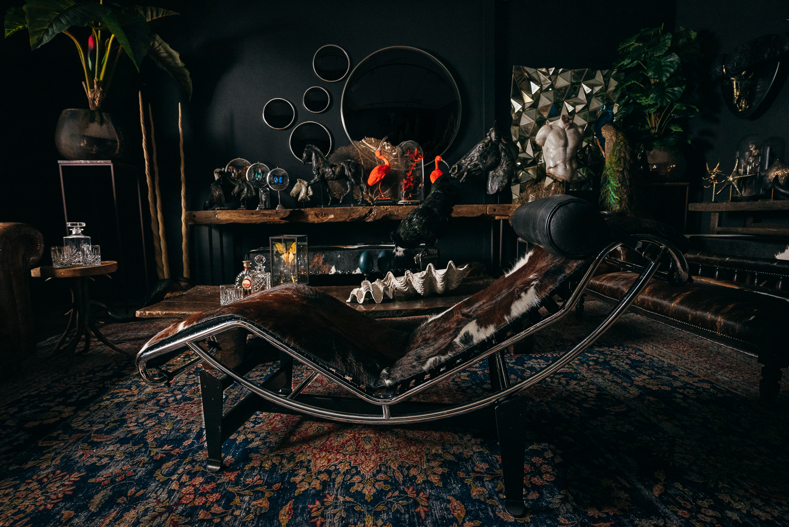 designstoel koeienhuid