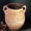 Antieke oker rode terracotta kruik Antieke oker rode terracotta kruik