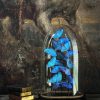 Antieke stolp met Morpho Adonis Antieke stolp met Morpho Adonis
