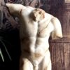 Beeld De Gladiator, marmeren replica. Beeld De Gladiator, marmeren replica.