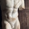 Beeld De Gladiator, marmeren replica. Beeld De Gladiator, marmeren replica.