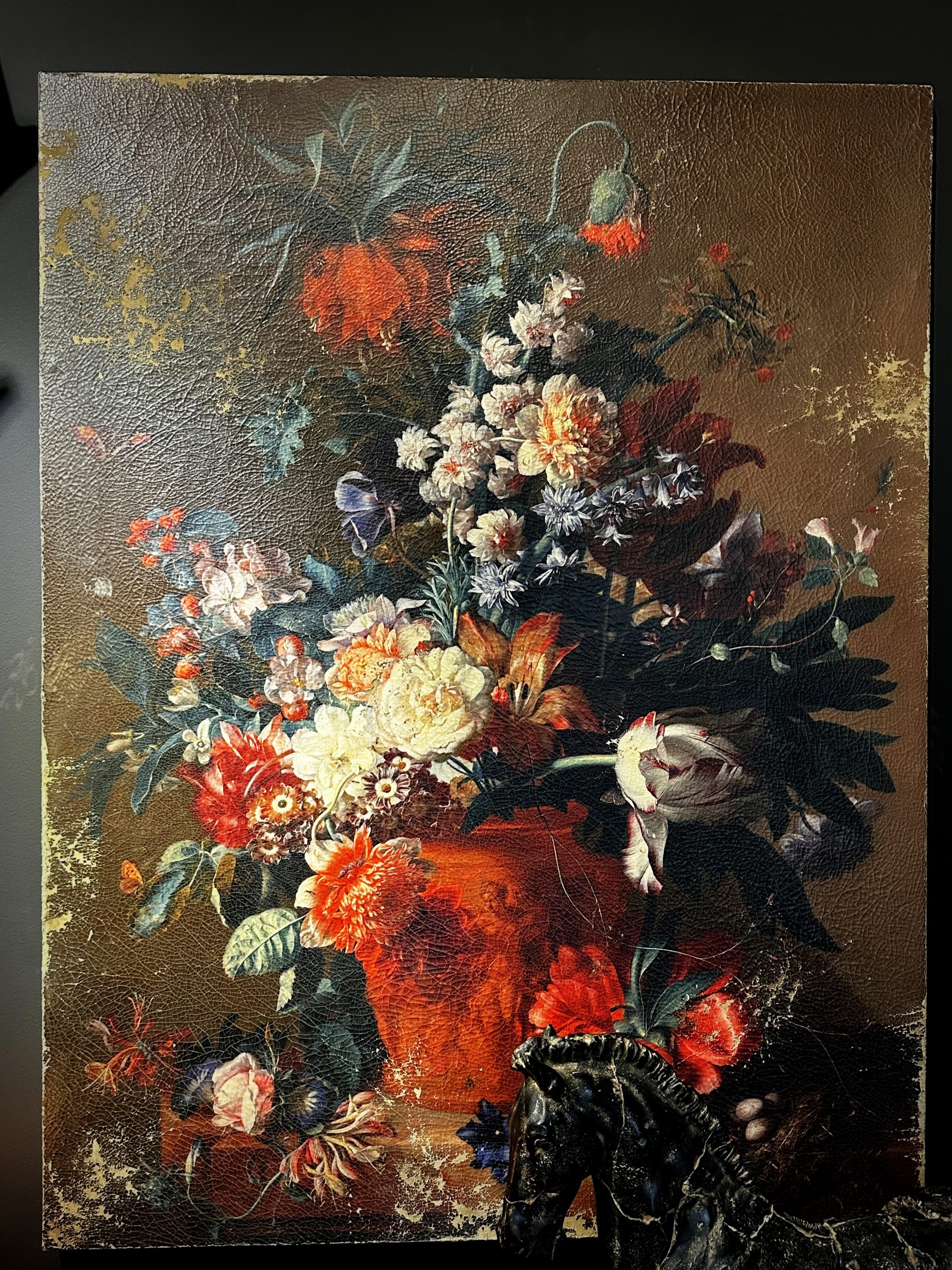 Schilderij vaas met bloemen