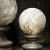Set van 3 grijs marmeren bollen