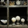Set van 3 grijs marmeren bollen