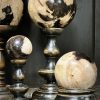 Set van 5 Versteend Houten Ballen