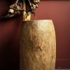 Antieke Afrikaanse houten boomstam pot Antieke Afrikaanse houten boomstam pot