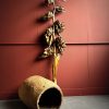 Antieke Afrikaanse houten boomstam pot Antieke Afrikaanse houten boomstam pot