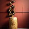 Antieke Afrikaanse houten boomstam pot
