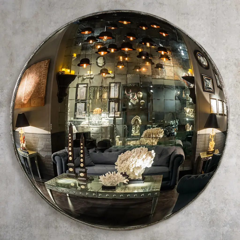 Unieke "Antieke" bolle spiegel XXXL Unieke "Antieke" bolle spiegel XXXL