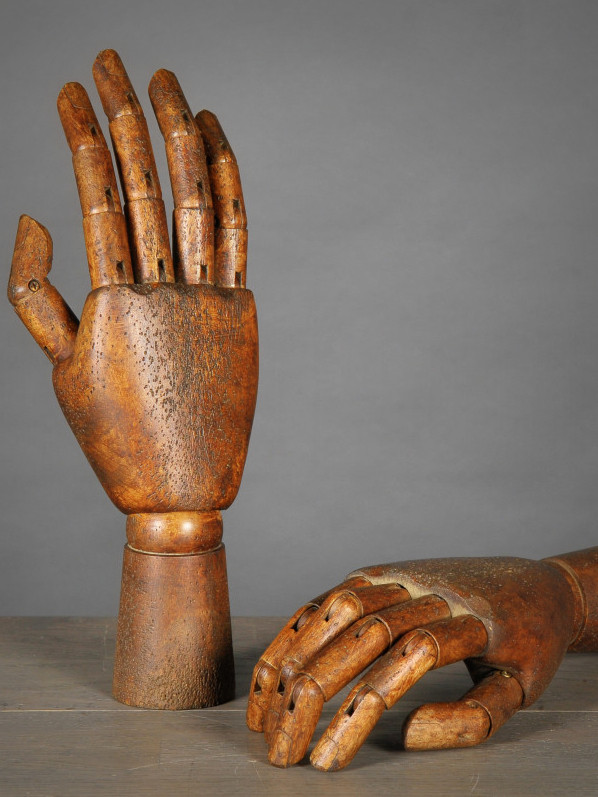 Houten hand (set van 2)