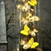 Stolp met bruin - gele vlinders Stolp met bruin - gele vlinders