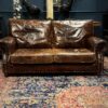 Vintage lederen "Ralph Lauren" bank Vintage lederen "Ralph Lauren" bank