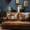 Vintage lederen "Ralph Lauren" bank Vintage lederen "Ralph Lauren" bank