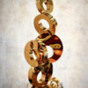 Decoratieve gouden sculpturen