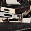 Satz Tabletts aus Rindsleder Satz Tabletts aus Rindsleder
