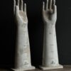 Vintage porseleinen handschoen mal hand