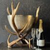 Champagnekoeler van gewei