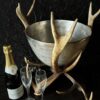 Champagnekoeler van gewei