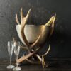 Champagnekoeler van gewei