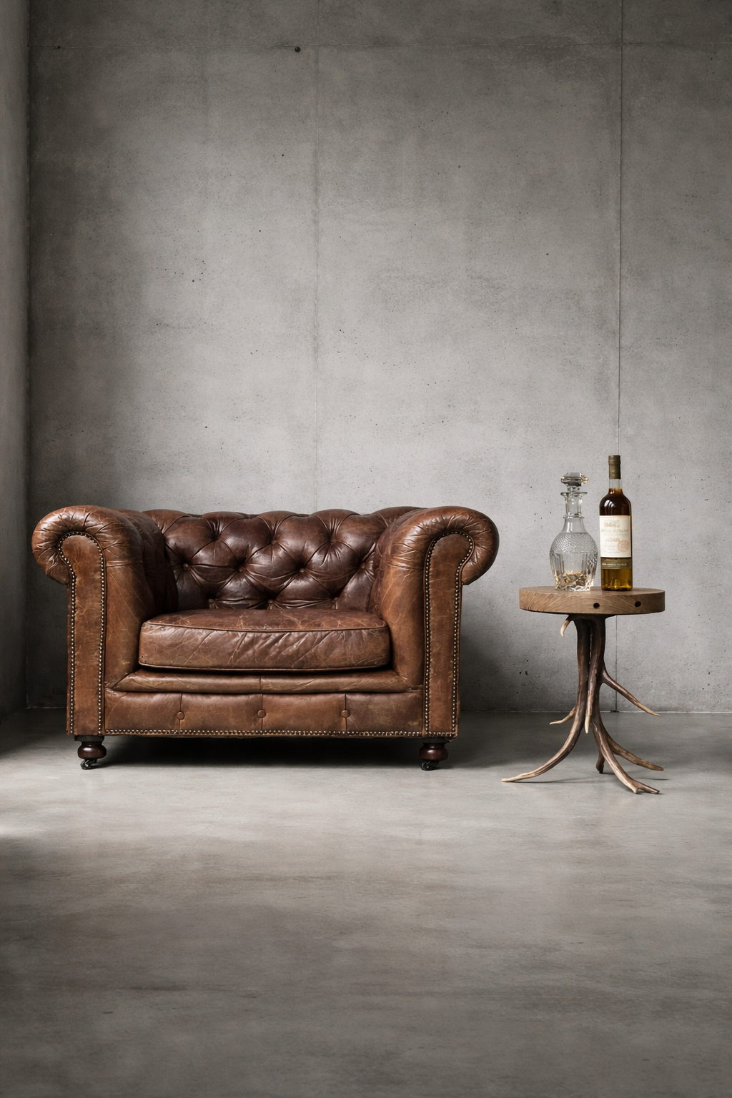 Vintage Chesterfield Fauteuil