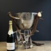 Champagnekoeler van gewei