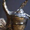 Alt bronze Muschel auf Marmorsockel Alt bronze Muschel auf Marmorsockel
