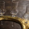 Borrelglaasjes houder gewei goud Borrelglaasjes houder gewei goud