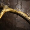Borrelglaasjes houder gewei goud Borrelglaasjes houder gewei goud