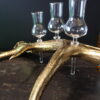Borrelglaasjes houder gewei goud Borrelglaasjes houder gewei goud
