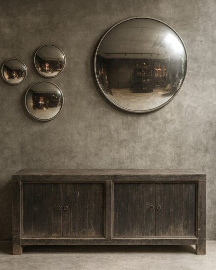 Dressoir 4 deurs in beton interieur
