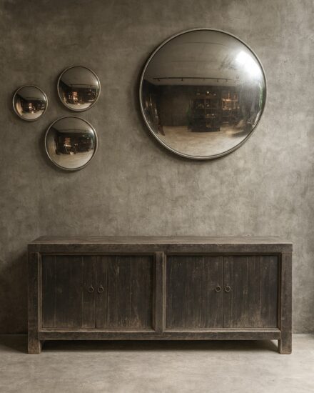 Dressoir 4 deurs in beton interieur