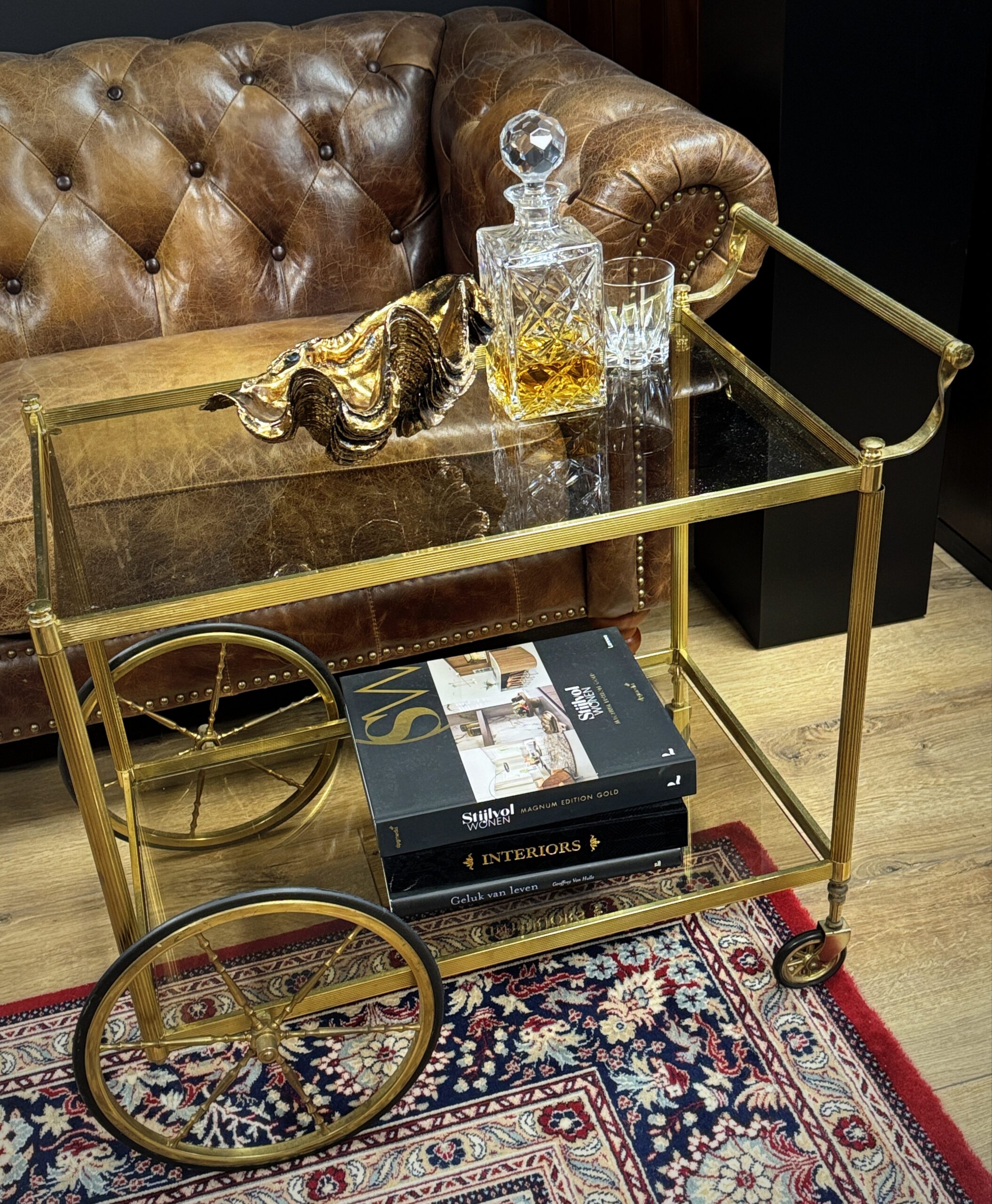 Vintage dranken troley Vintage dranken troley