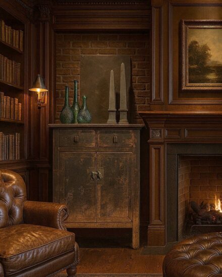 small dressoir in whisky room
