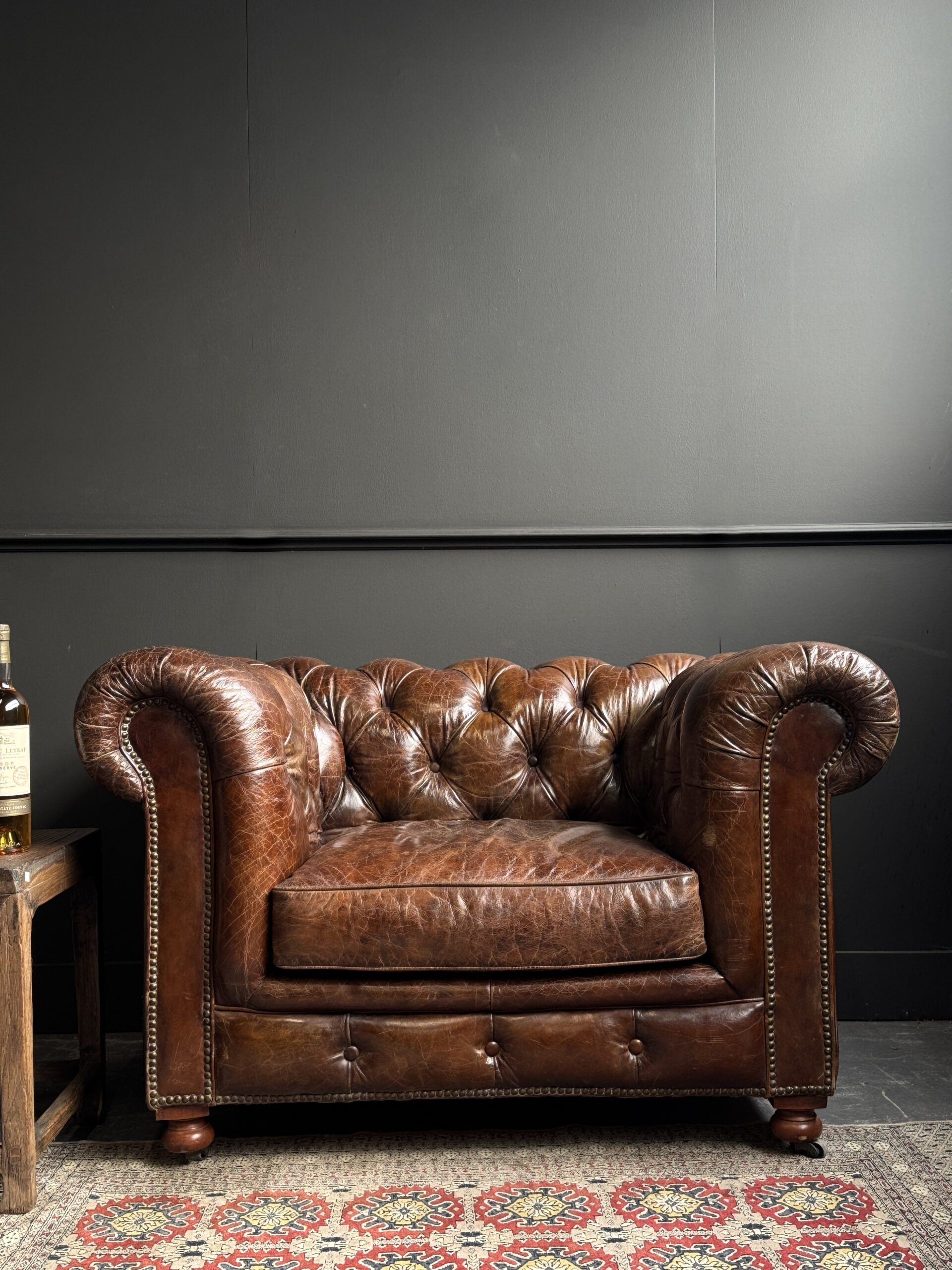 Vintage Chesterfield fauteuil