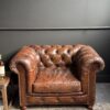 Vintage Chesterfield fauteuil Vintage Chesterfield fauteuil