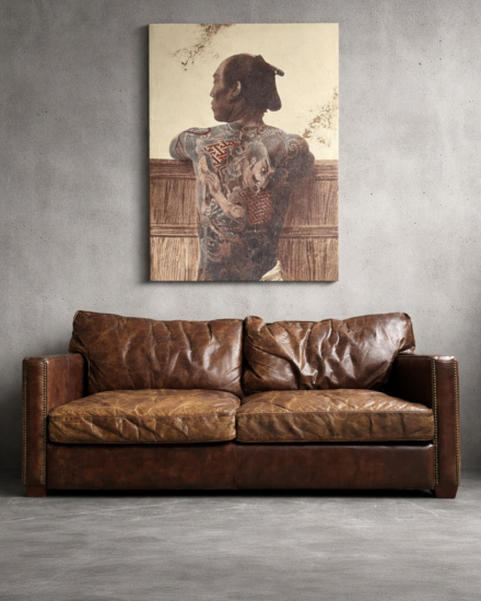 lederen club sofa