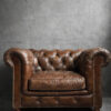 Vintage Chesterfield fauteuil