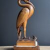 Houtsnijwerk Reiger