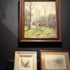 Schilderij "Hunting with Hounds". Schilderij "Hunting with Hounds".