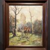 Schilderij "Hunting with Hounds".