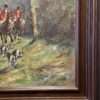 Schilderij "Hunting with Hounds". Schilderij "Hunting with Hounds".