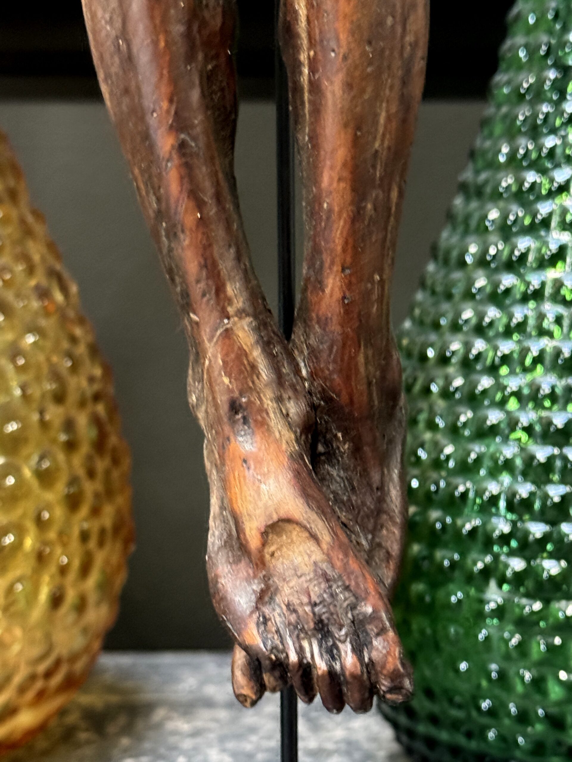 Antiq19e-eeuws handgesneden houten Corpus Christi Antiq19e-eeuws handgesneden houten Corpus Christi