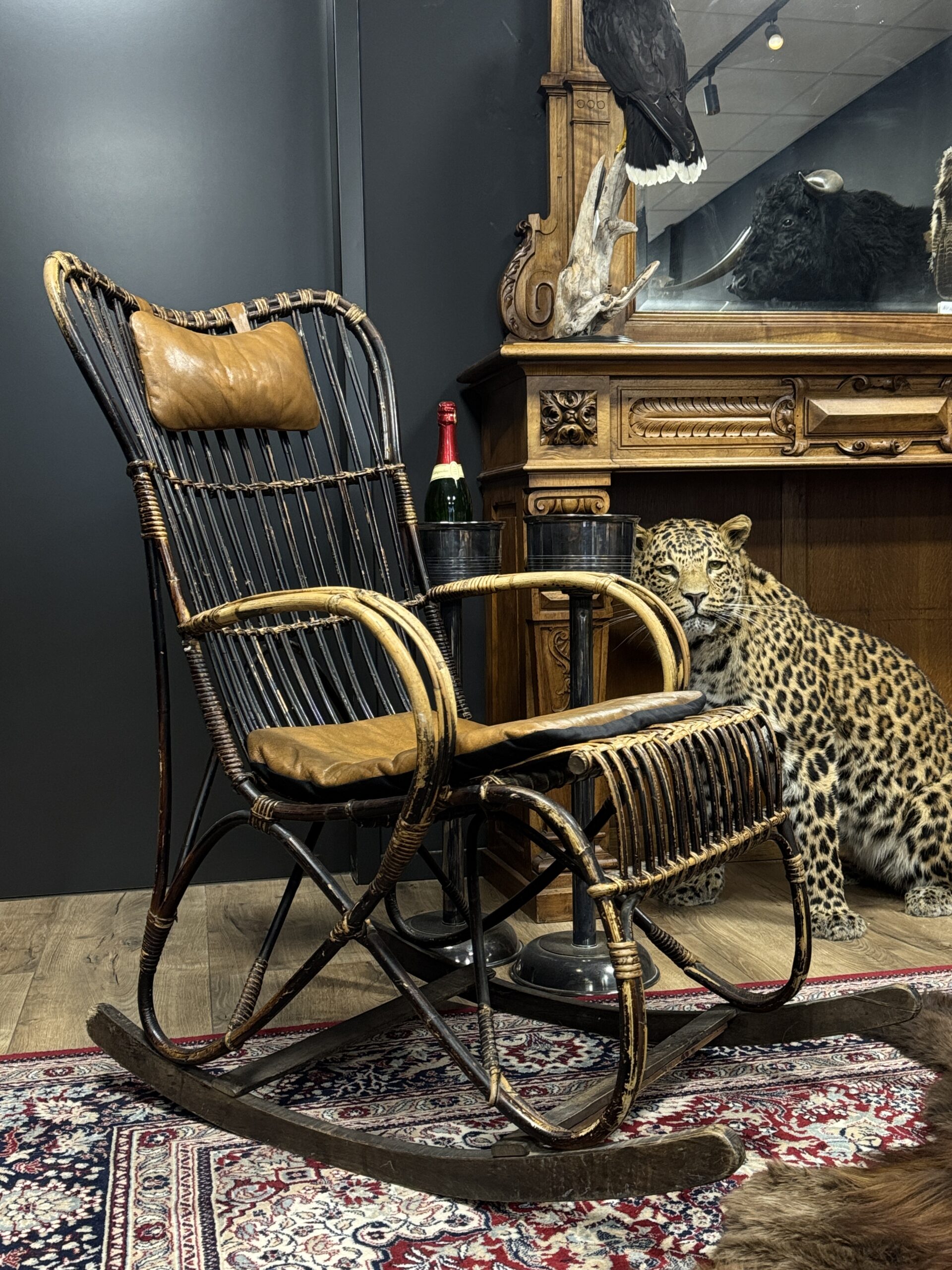 Rotan schommelstoel Rotan schommelstoel