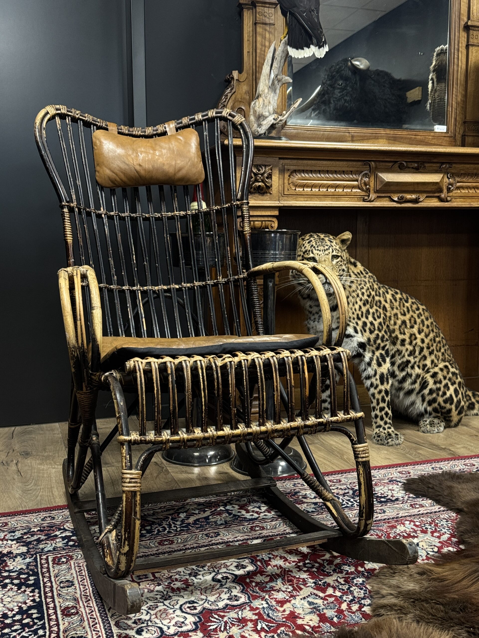 Rotan schommelstoel Rotan schommelstoel