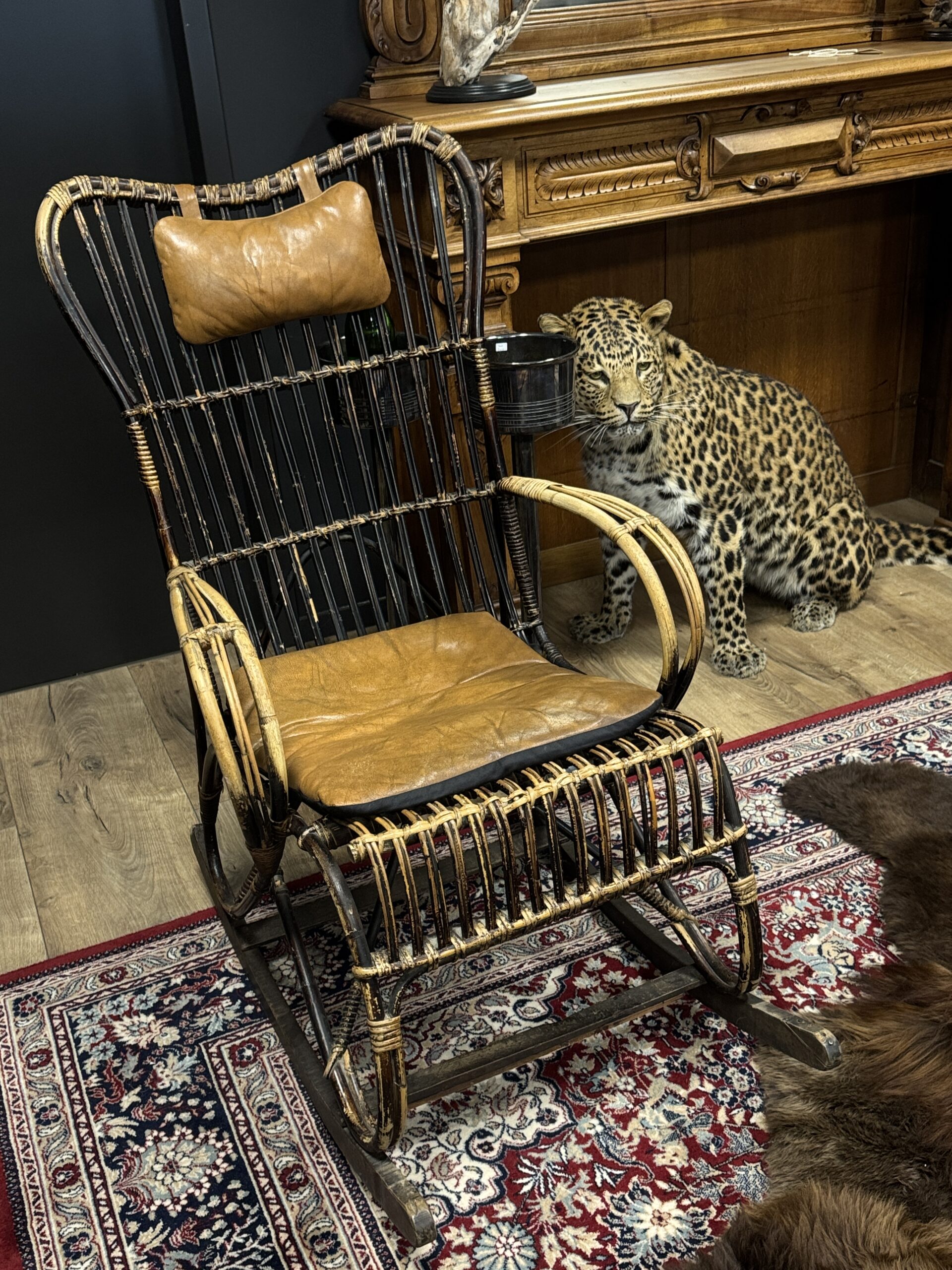 Rotan schommelstoel Rotan schommelstoel