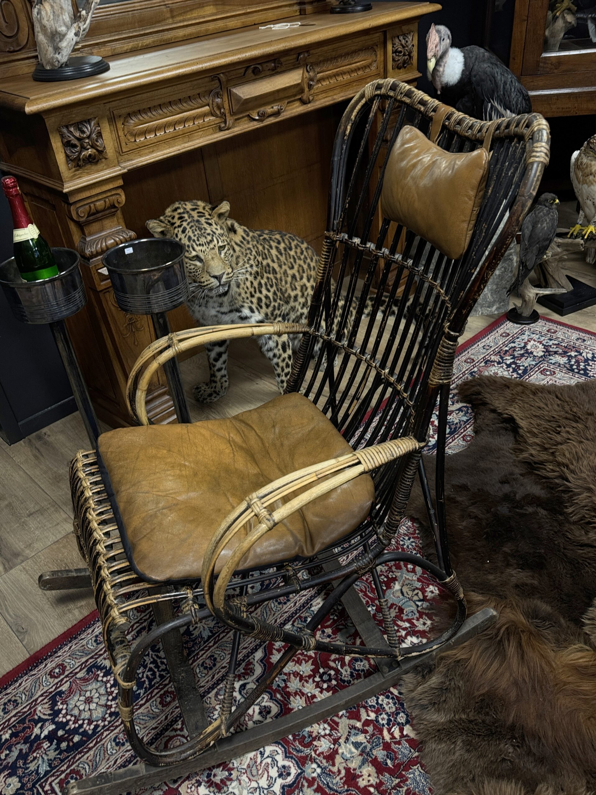 Rotan schommelstoel Rotan schommelstoel