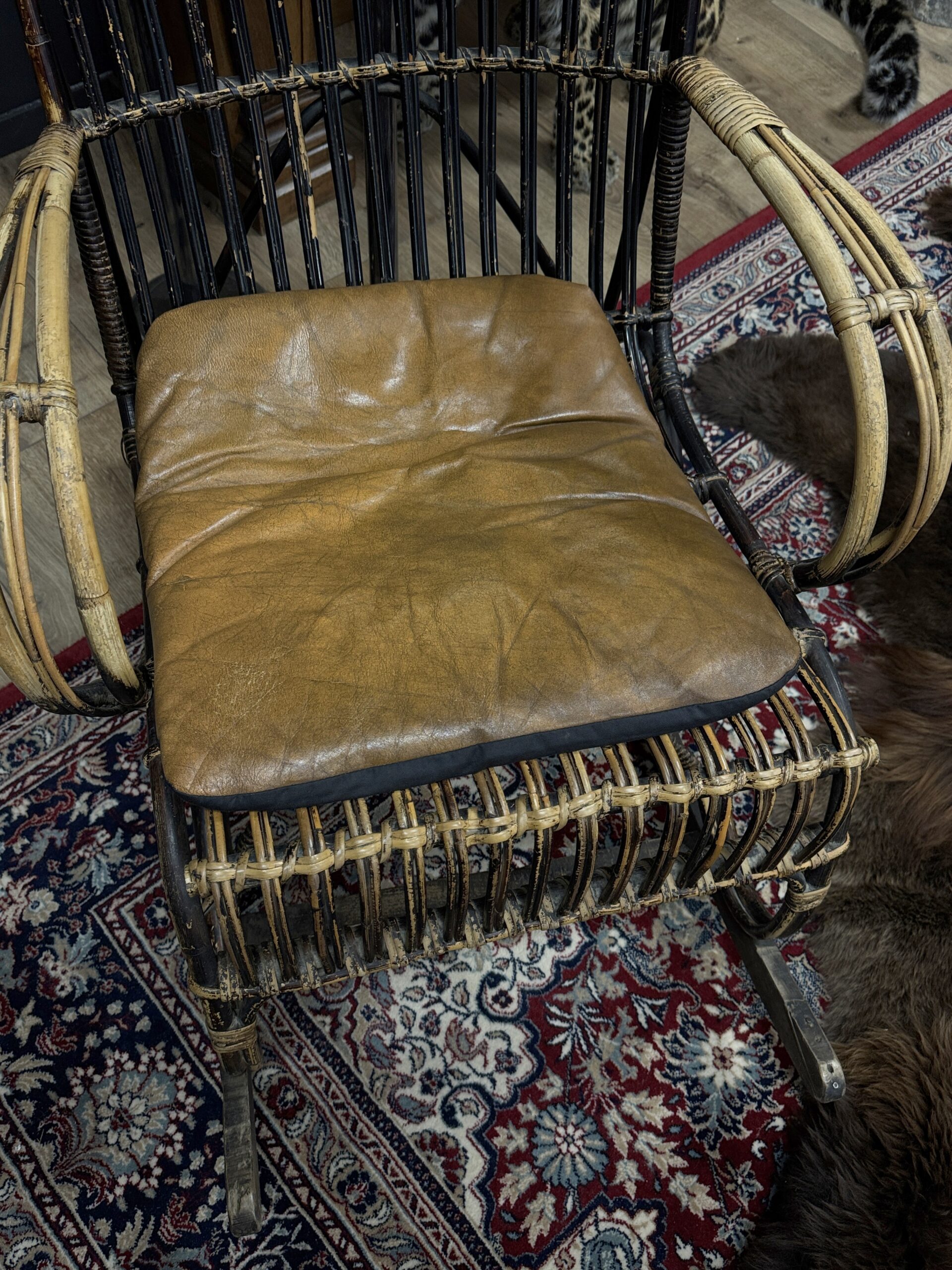 Rotan schommelstoel Rotan schommelstoel