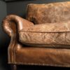 Vintage lederen bank Vintage lederen bank
