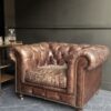 Vintage Chesterfield fauteuil