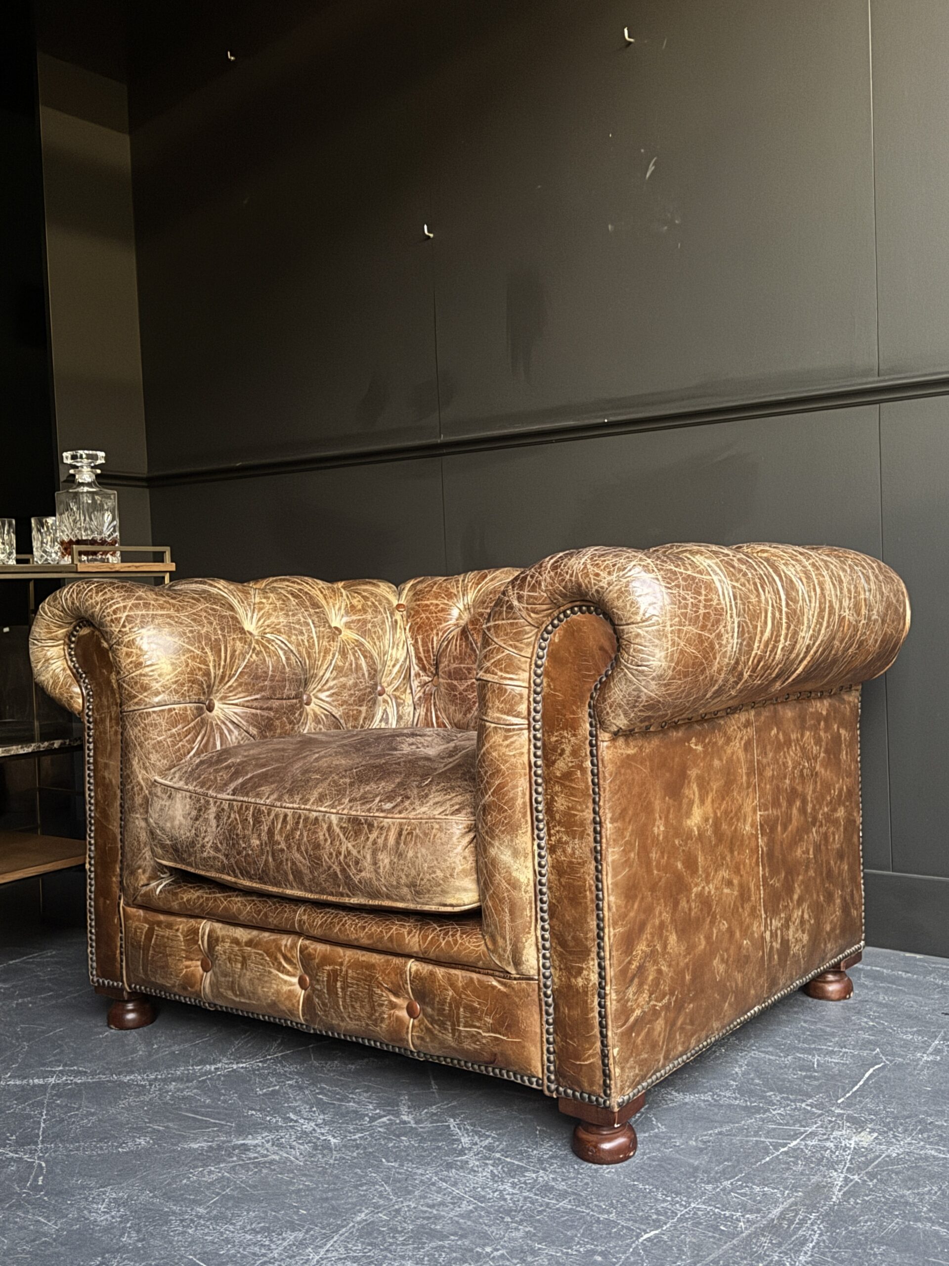 Vintage Chesterfield fauteuil Vintage Chesterfield fauteuil